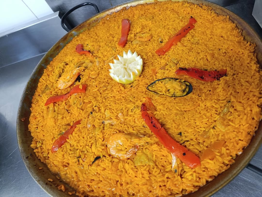 Recién hecha nuestra paella !!